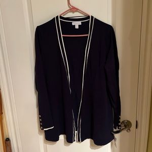 NWT Charter Club Navy Cardigan
